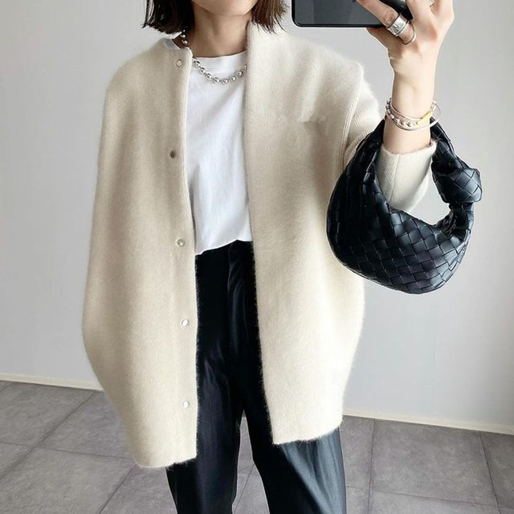 Soft Knitted Coat For Slimming Sense Of Design Women Cardigans Loose Jacket Autumn And Spring - Fashioinista