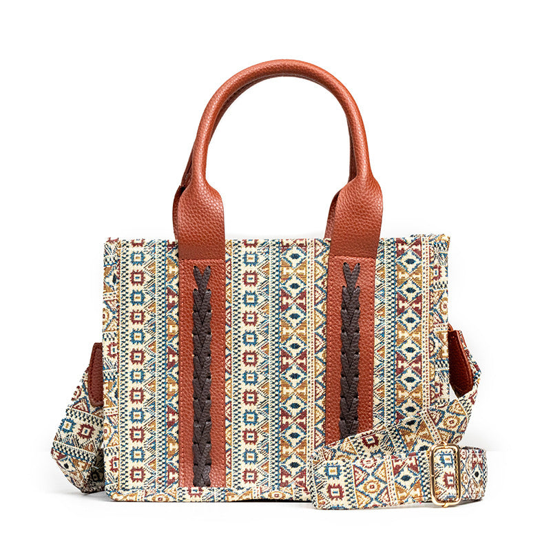 Women's One-shoulder Bohemian Aztec Handbag - Fashioinista