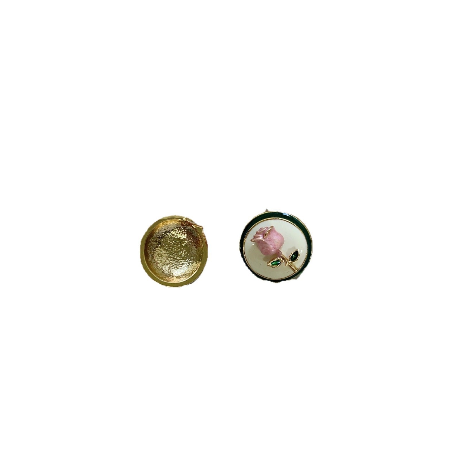 Vintage Rose Stud Earrings For Women Trendy Earrings