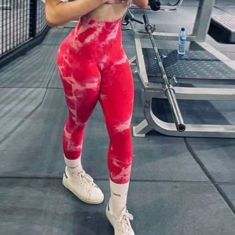 Trendy Tie-Dye Gym Leggings - Fashioinista