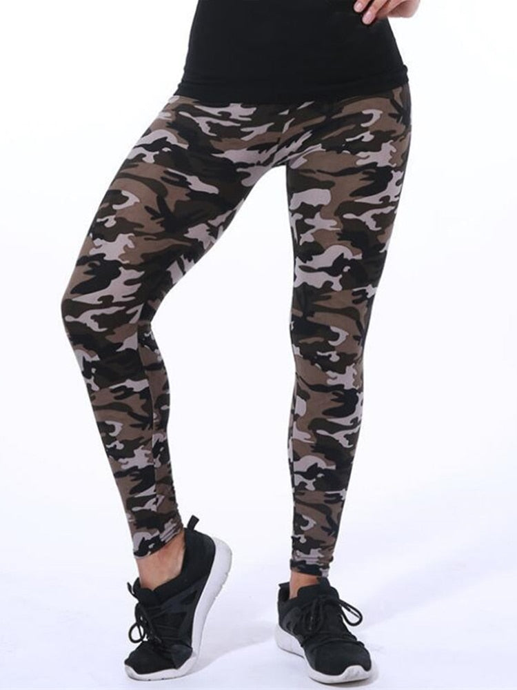 Stylish Camo Graffiti Leggings - Fashioinista