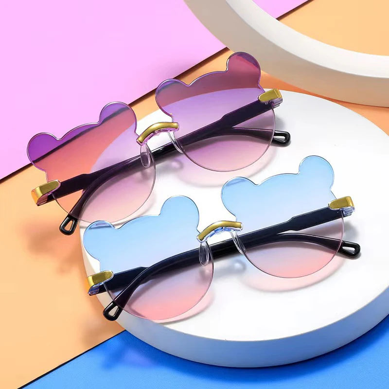 Kids bear shape rimless sunglasses - view 6