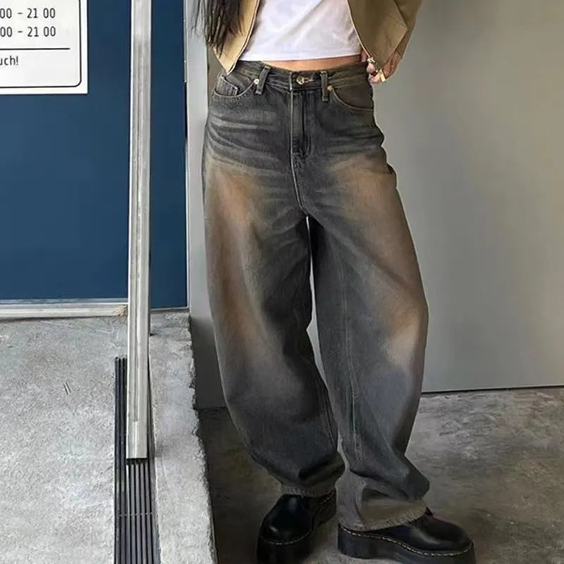 Women's yk korean baggy jeans