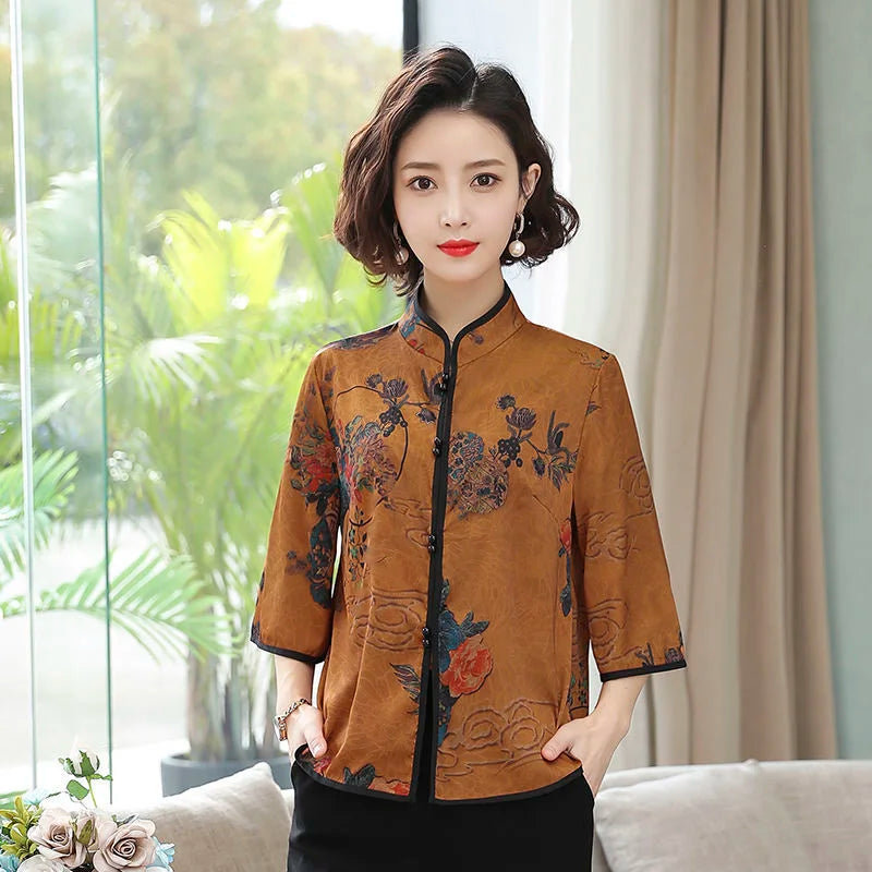 Cheongsam Blouse - cheongsam blouse - view 3