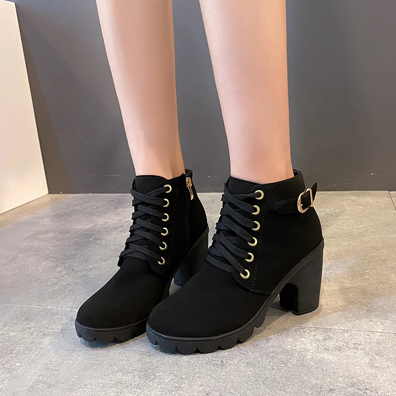 block heel pumps