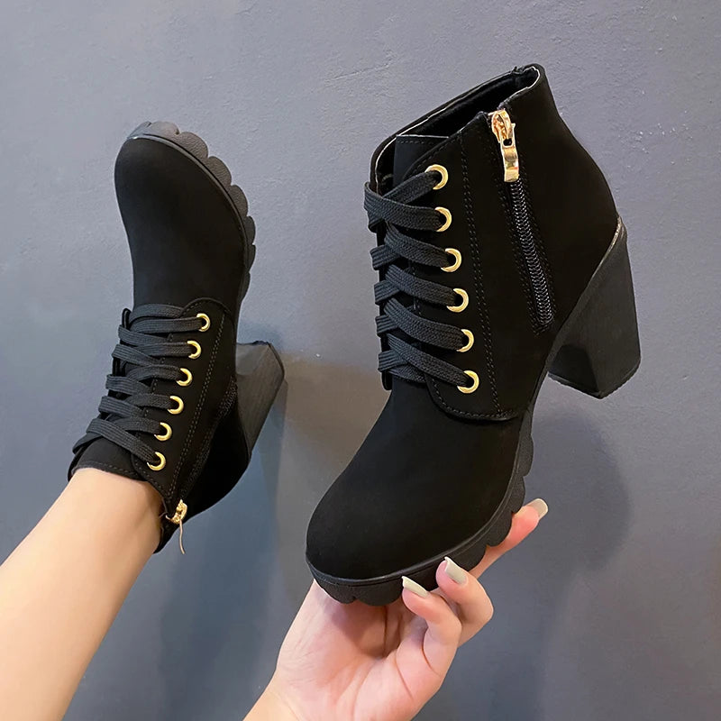 block heel pumps