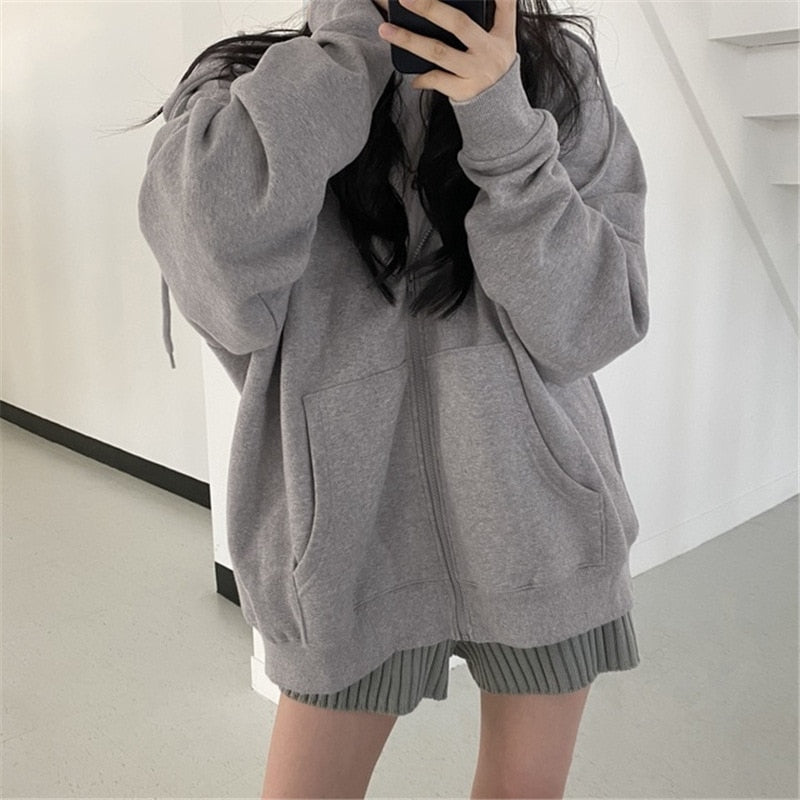 Korean Style Oversized Hoodies - Fashioinista