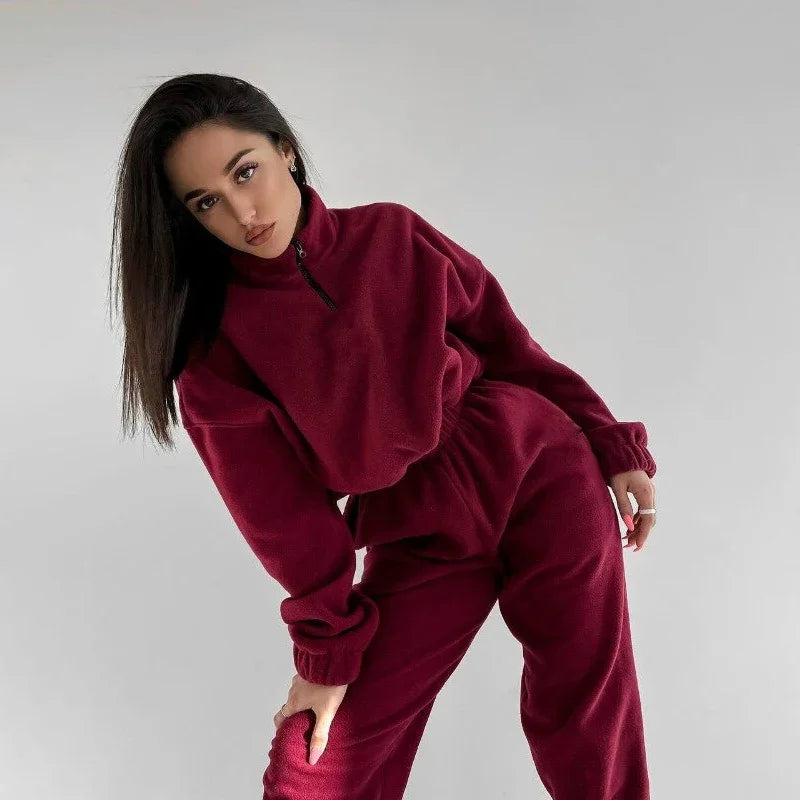 Women's Tracksuit Fleece Sweatshirt