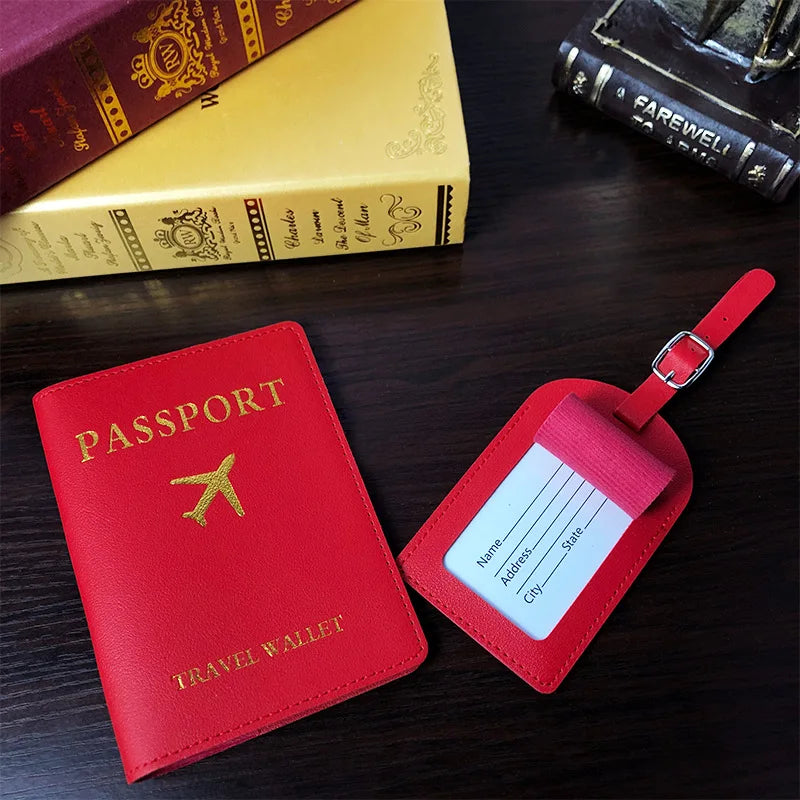 leather luggage tag