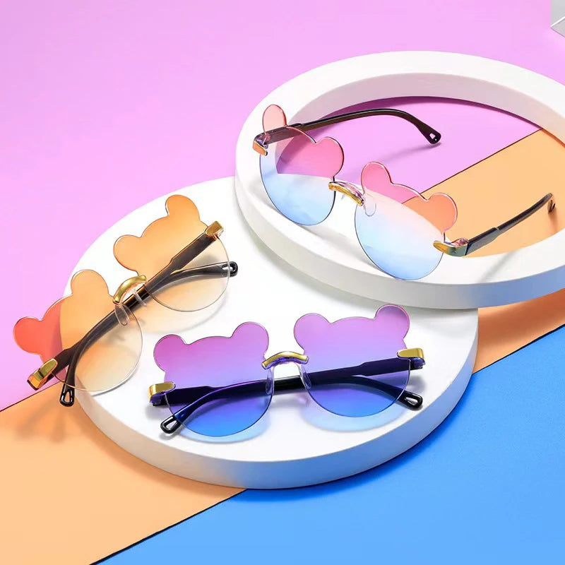 Kids bear shape rimless sunglasses - view 5