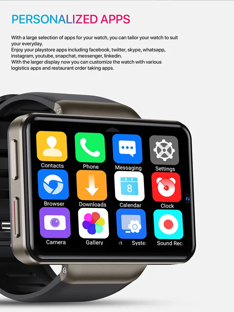 Smart Watch With Extra Charger 2.41-Inch Touch Screen - Fashioinista