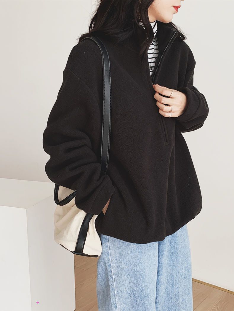 Korean Fleece Hoodie - Fashioinista