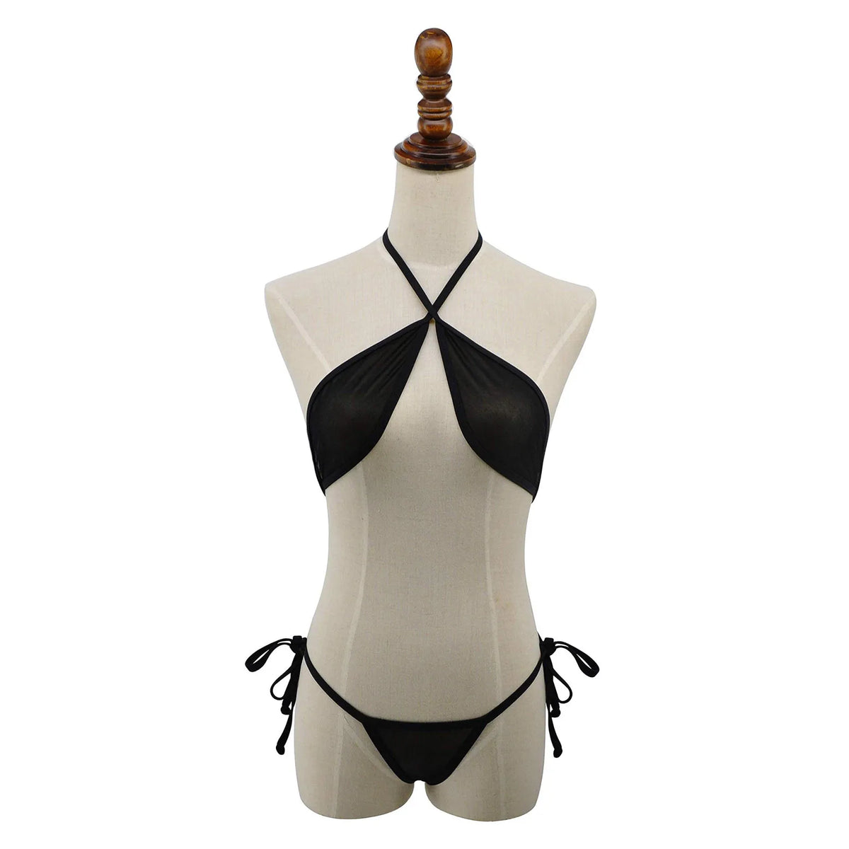 Sexy Halter Lingerie Set Womens Erotic Cross Bra Temptation See Through Underwear Set Hot Porn Costumes Ladies Nighty Intimate - Fashioinista