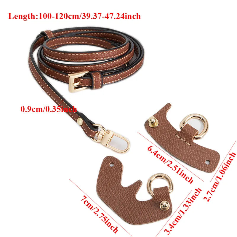 Punch free leather bag conversion strap set for a mini handbag - view 6