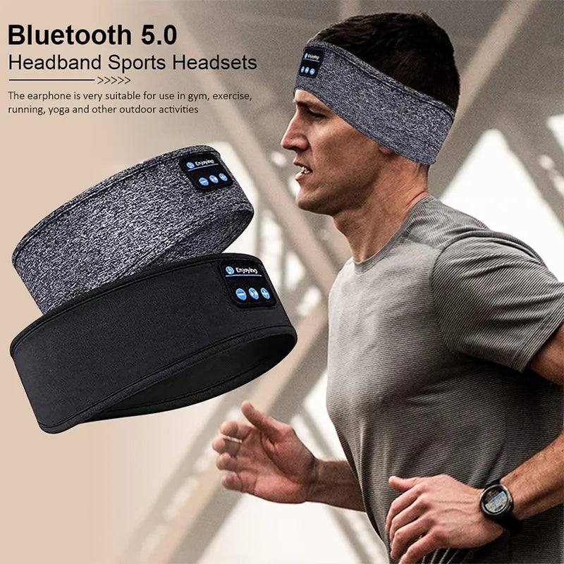 Headset Sports Headband with Earbuds 