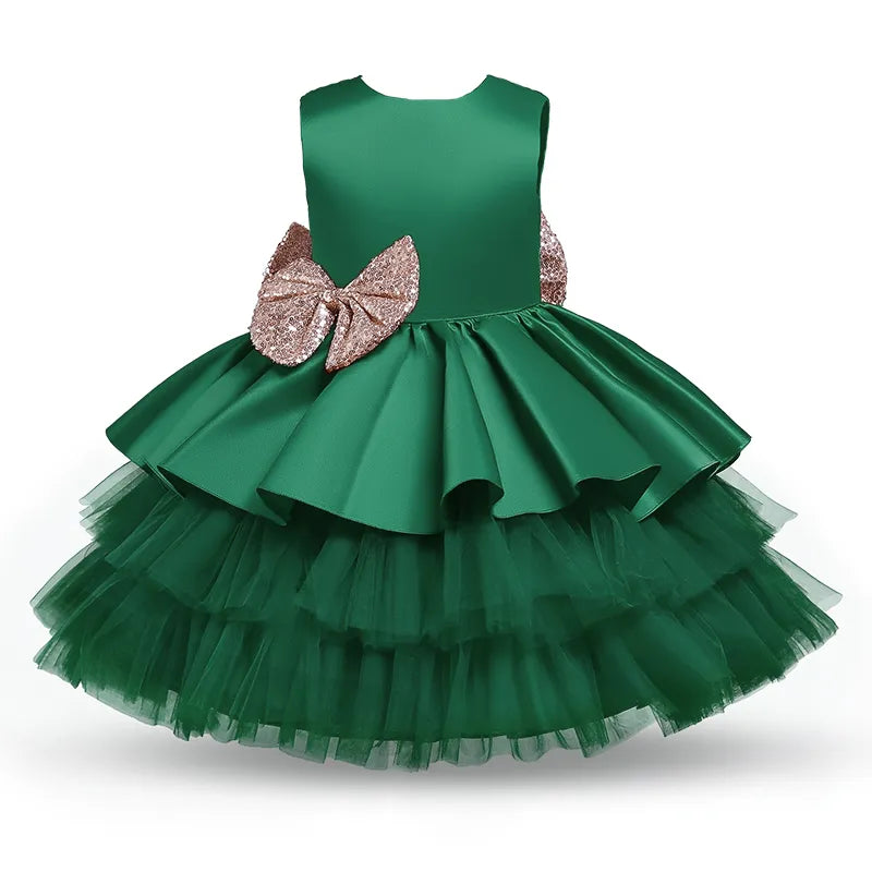 Girl Dress with Big Bow - Perfect for Special - Fashioinista