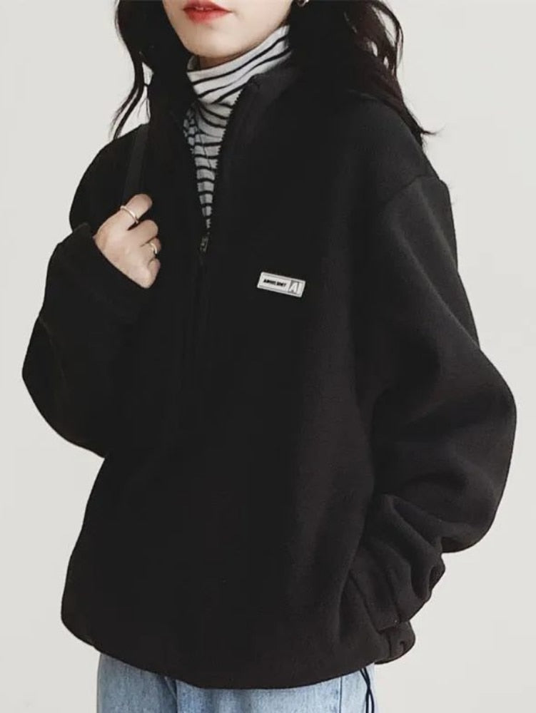 Korean Fleece Hoodie - Fashioinista