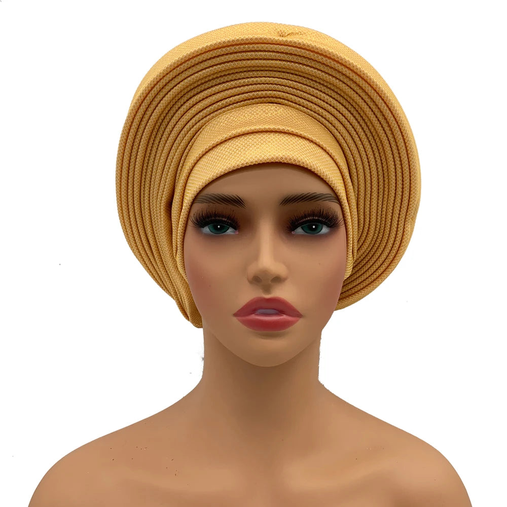 Ready made African gele headtie turban - view 1