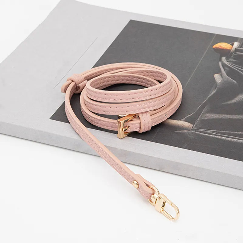 Punch free leather bag conversion strap set for a mini handbag - view 21