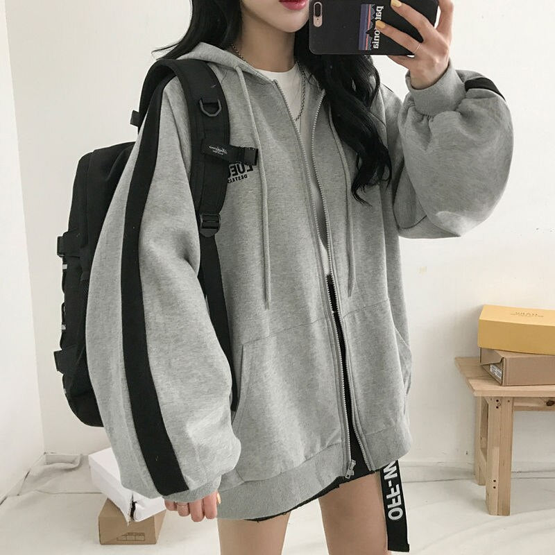 Korean Style Oversized Hoodies - Fashioinista