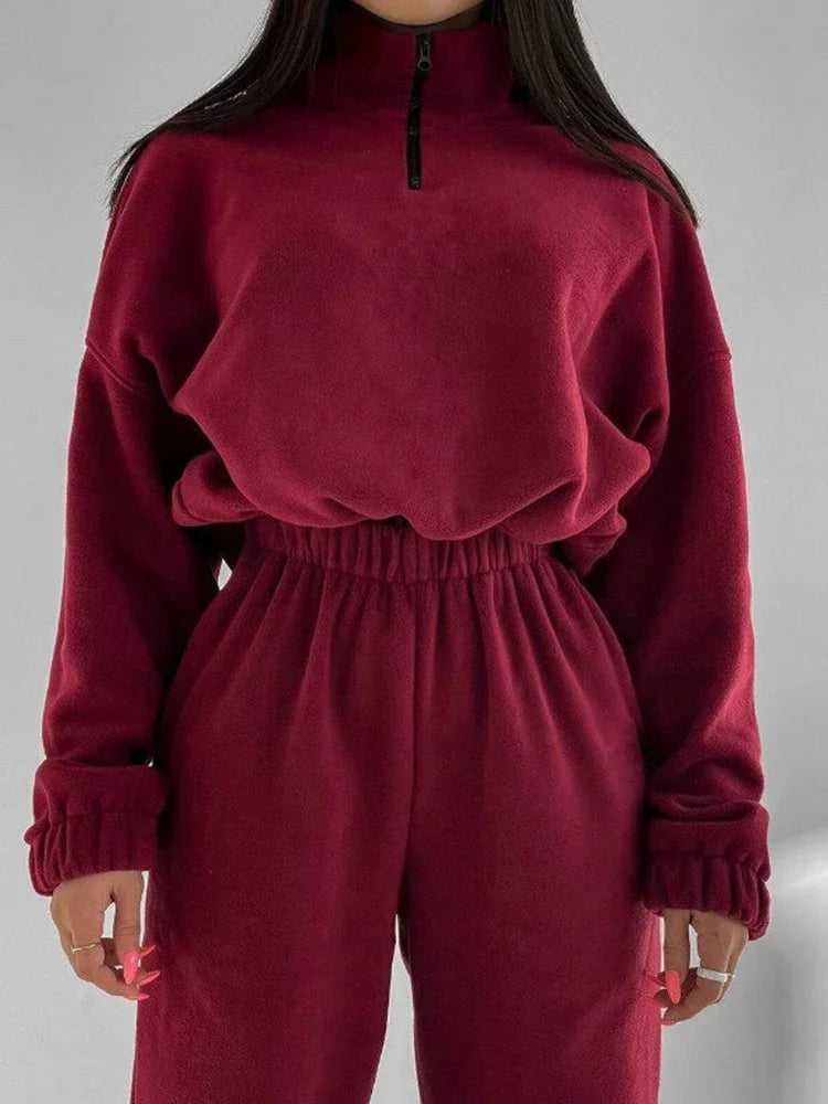 Women's Tracksuit Fleece Sweatshirt