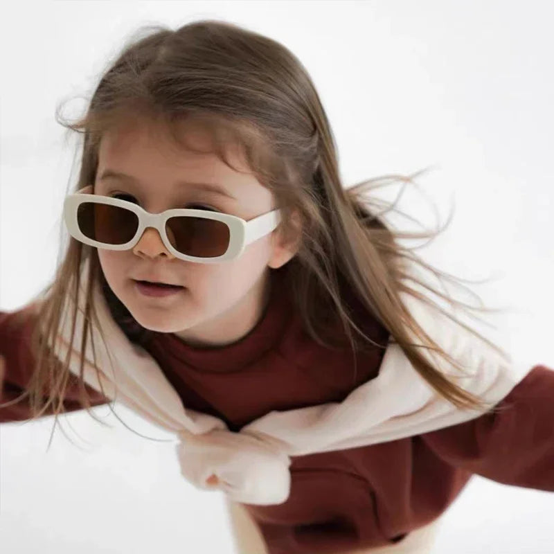 Frosted Rectangle Kids Sunglasses