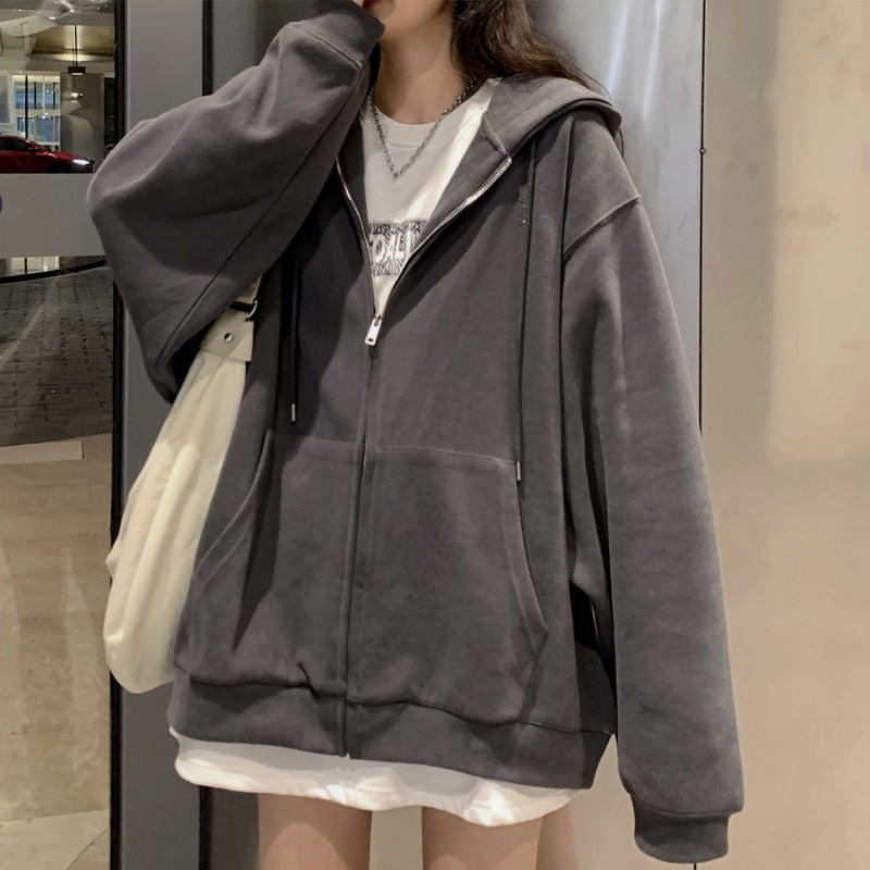 Korean Style Oversized Hoodies - Fashioinista