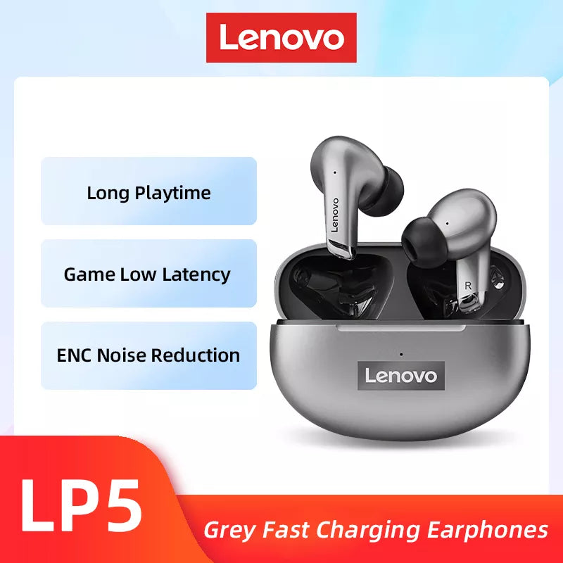 "Lenovo LP5 Wireless Earbuds | Hi-Fi | Waterproof