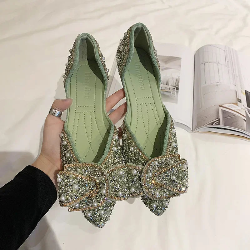 Women Fashion Flat Single Shoes Feamle Autumn Pointed Toe Shoes Flat Loafers Soft Sole Ladies Plus Size 35-43 Zapatos De Mujer - Fashioinista