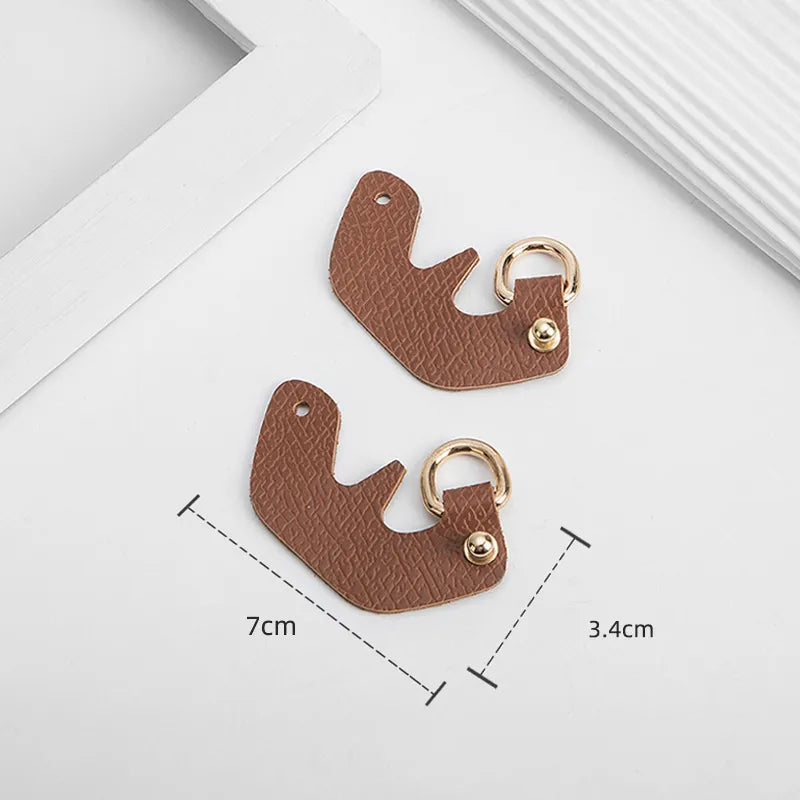 Punch free leather bag conversion strap set for a mini handbag - view 8