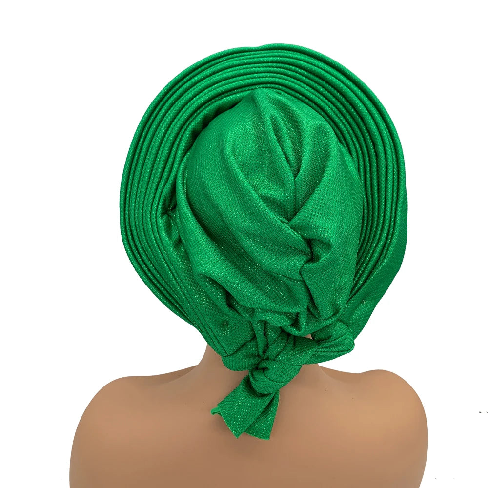 Ready made African gele headtie turban - view 5