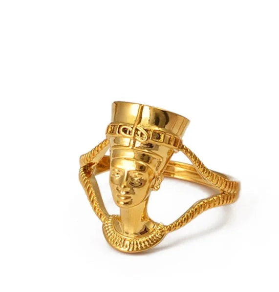 Gold Egyptian Cross Ring 