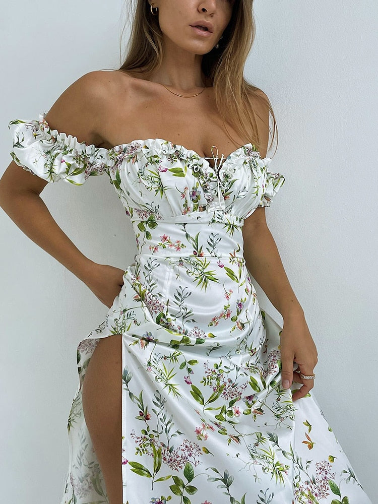 Chic Floral Maxi Dress - Fashioinista