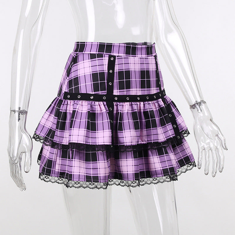 Female Pleated Skirt Lattice Skirt - Fashioinista