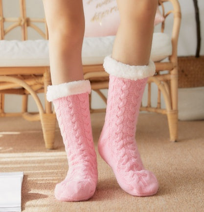 Coral Fleece Floor Socks Adult Wool Socks Postpartum Thicken Autumn And Winter Warmth