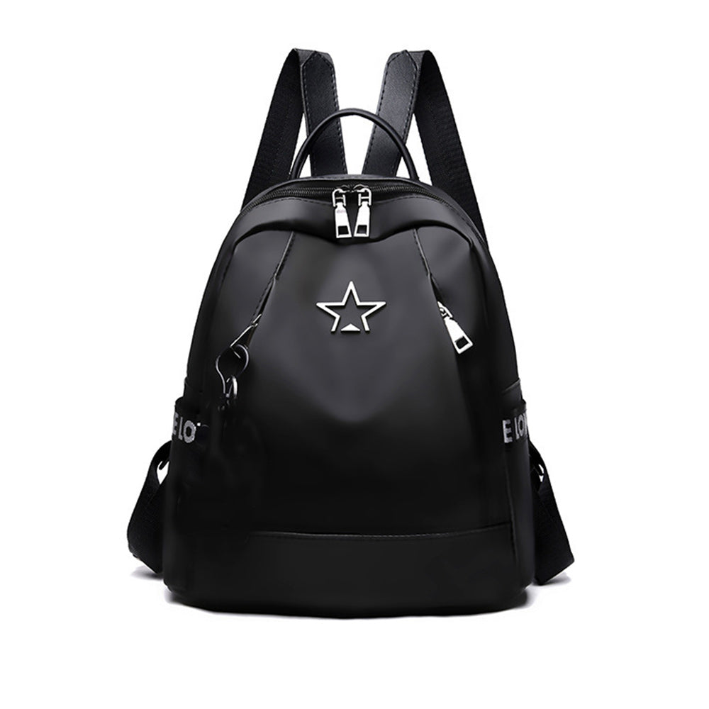 PU Leather Zipper Lady Schoolbag Anti Theft Backpacks Waterproof Shoulder Bag - Fashioinista