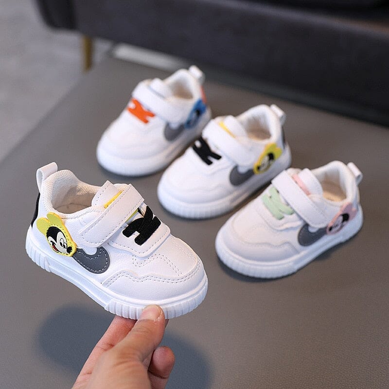 Baby Mickey Mouse White Casual Shoes ,toddler sneakers