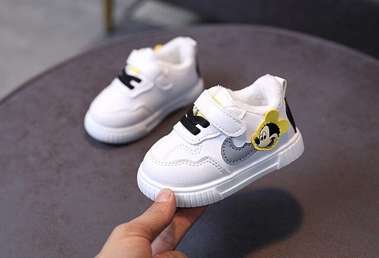 Baby Mickey Mouse White Casual Shoes ,toddler sneakers