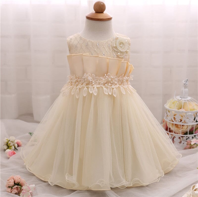 Big Bow Dress for Girls Baby & Toddler Dresses Fashionjosie LemonChiffon 3M 