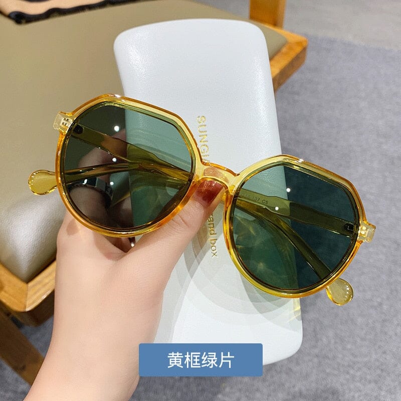 Big Frame Sunglasses Sunglasses Fashionjosie green Picture color 