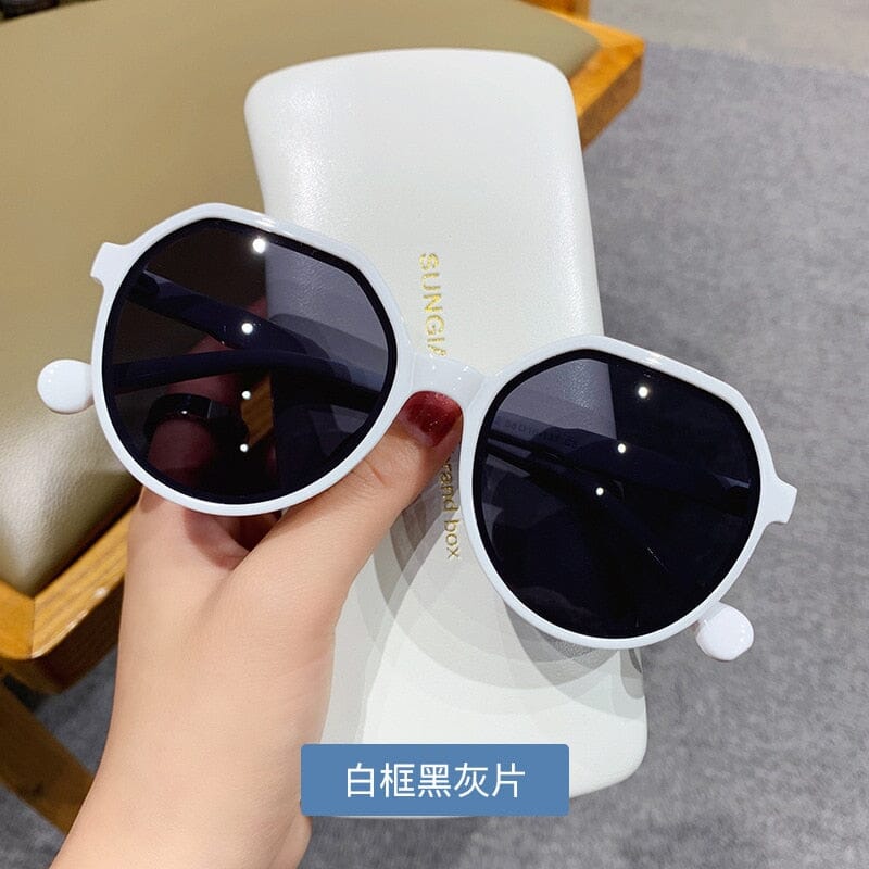 Big Frame Sunglasses Sunglasses Fashionjosie white Picture color 