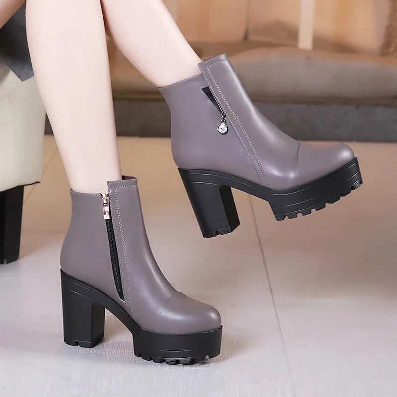 booties for women
black ankle boots
