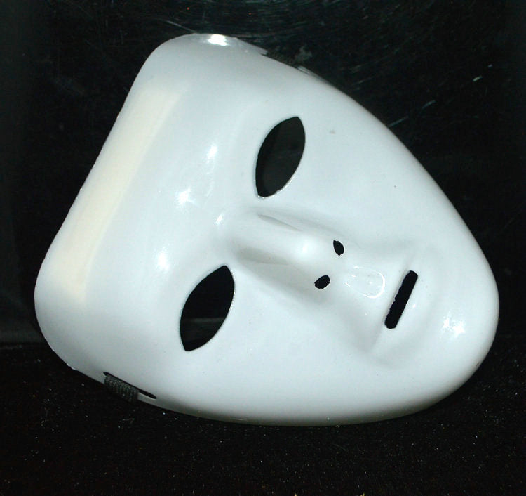 Women's Masquerade White & Freehand Sketching Mask