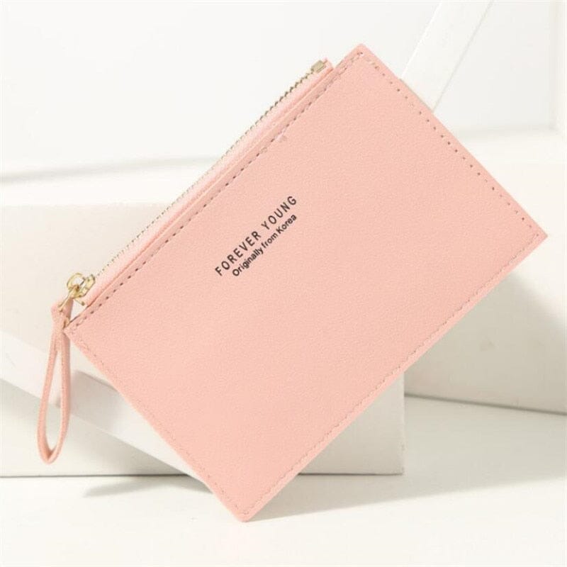 Card Holder & Small Wallet Wallets & Money Clips Fashionjosie Pink 