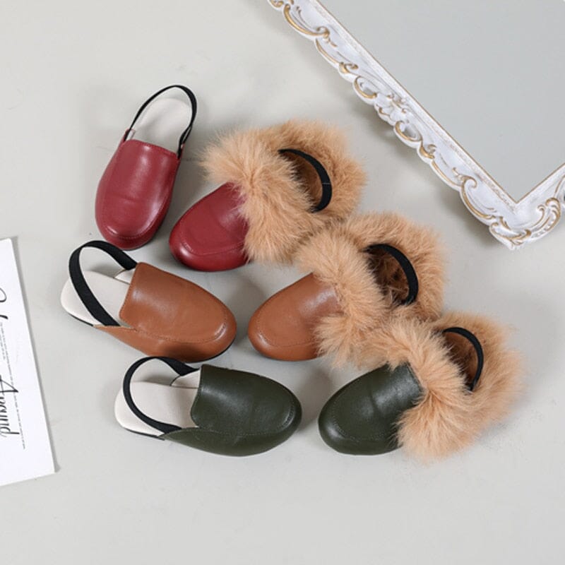 Children's Shoes with Fur Shoes Fashionjosie 