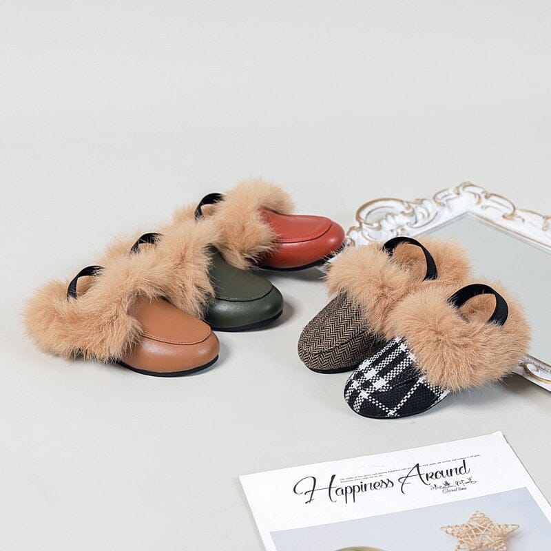 Children's Shoes with Fur Shoes Fashionjosie 