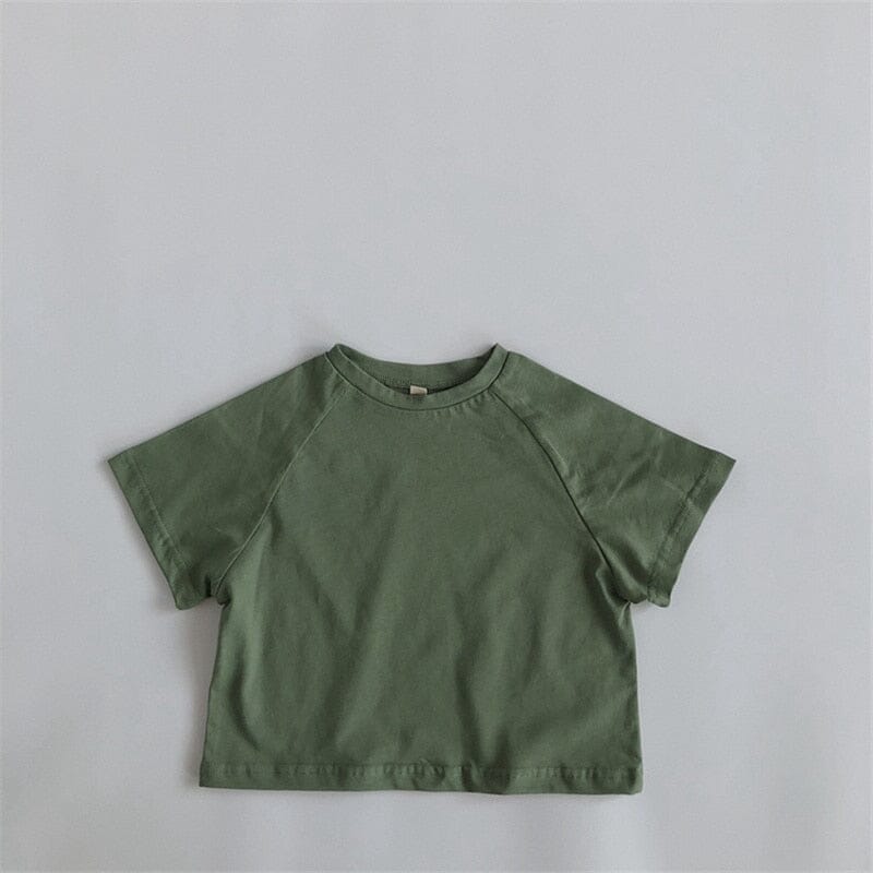 Cotton T-shirt For 1-8Y Shirts & Tops Fashionjosie as picture 2 1Y 80 