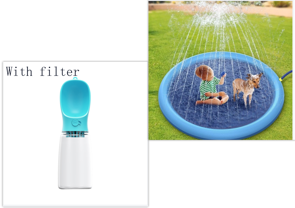 Non-Slip Splash Pad For Kids And Pet Dog Pool Summer Outdoor Water Toys Fun Backyard Fountain Play Mat - Fashioinista