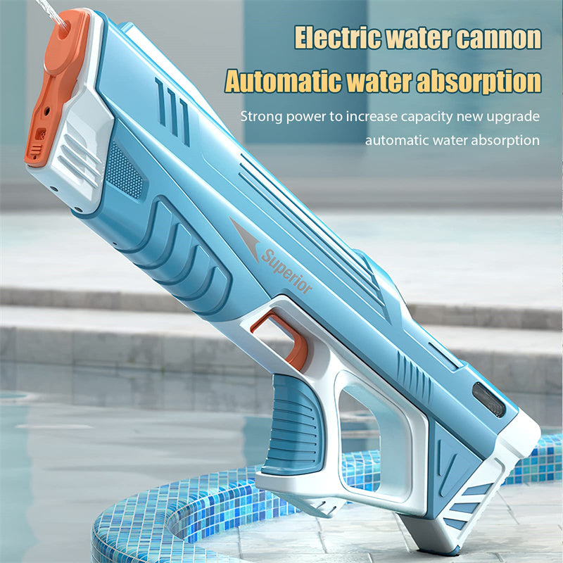 Summer Full Automatic Electric Water Gun Toy Induction Water Absorbing High-Tech Burst Water Gun Beach Outdoor Water Fight Toys - Fashioinista