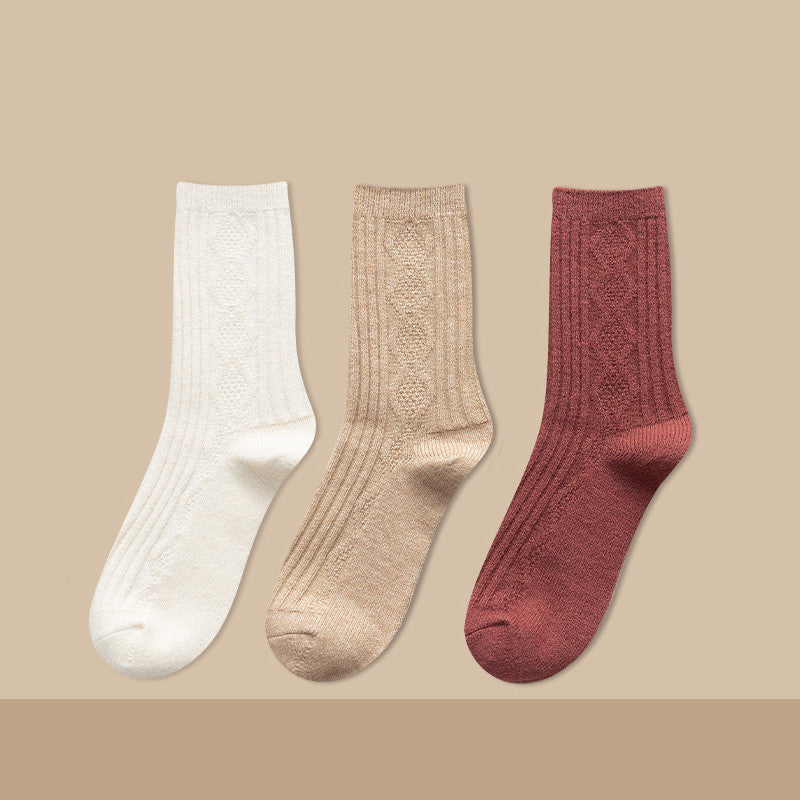 Thickened Cashmere Long Socks For Women Warm Pile